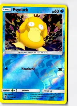Psyduck 11/68 Common Hidden Fates Pokemon Reverse Holo Lightly Played - Image 1