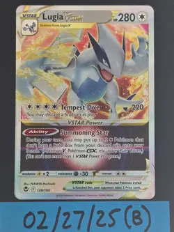 Pokemon TCG Lugia VSTAR Silver Tempest 139/195 Holo Ultra Rare - Image 1