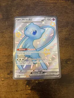 Pokemon TCG Mew EX 216/091 Paldean Fates Full Art Shiny Ultra Rare NM Condition - Image 1