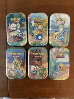 No Packs!! Pokemon Celebrations Mini Tins, Includes Insert poster + Coin - Image 1