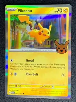 Pikachu 062/193 Common Holo Trick or Trade 2023 Pokemon [2] - Image 1