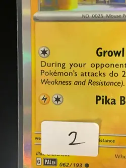 Pikachu 062/193 Common Holo Trick or Trade 2023 Pokemon [2] - Image 3