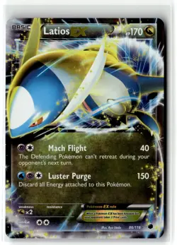 Latios EX ⭐ 86/116 Holo Rare EX Plasma Freeze 2013 Pokemon NM - Image 1
