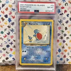 Wartortle 15/18 2001 Southern Islands PSA 8 Pokemon Vintage WotC New Cert - Image 1