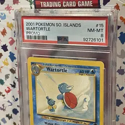Wartortle 15/18 2001 Southern Islands PSA 8 Pokemon Vintage WotC New Cert - Image 3