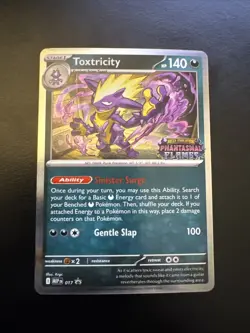 Pokemon Toxtricity (17/20) Mega Evolution Promo LP HOLO- Prerelease - Image 1