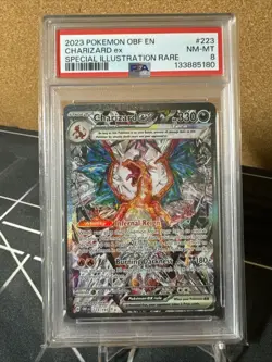 Pokemon TCG Obsidian Flames Charizard EX 223/197 Special Illustration Rare PSA 8 - Image 1