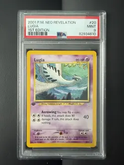 2001 Pokemon Neo Revelation 1st Edition Lugia #20/64 PSA 9 - Image 1
