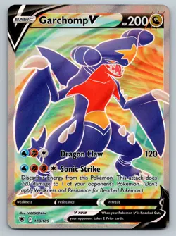 Pokemon Garchomp V 178/189 Ultra Rare Astral Radiance NM - Image 1