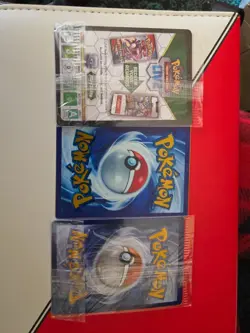 Pokemon TCG 151 UPC Promo Set Mew 053, Mewtwo 052, Metal Mew 205 New Sealed - Image 2