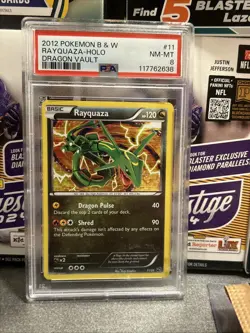 Pokemon TCG Rayquaza Dragon Vault 11/20 PSA 8 - Image 1