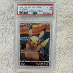 Pokemon Pikachu Munch Retrospective Promo SM 288 2018 60 HP PSA 7 Japanese - Image 1