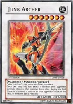 Junk Archer - DP09-EN016 - Ultra Rare - 1st Edition x1 Light Play Yu-Gi-Oh! YGO - Image 1