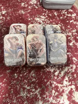 One Piece Card Game Vol.2 Collector Tin Lot (6) Luffy Ace Sabo Sealed - Image 2