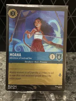 Disney Lorcana TCG Adventurer of Land and Sea Promo Card 26/P2 Foil NM - Image 1