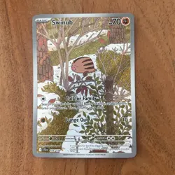 Pokemon TCG Swinub 165/159 Illustration Rare Journey Together NM Card - Image 1