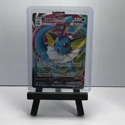 Pokemon Lot of Ten VMAX Holo Cards Vaporeon Toxtricity Cinderace & More - Image 2