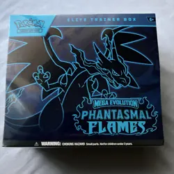 Pokemon TCG Mega Evolution Phantasmal Flames Elite Trainer Box ETB NEW/Sealed - Image 1