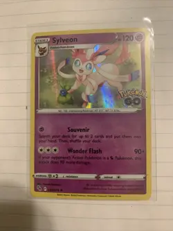 Pokemon TCG Pokemon GO Sylveon 035/078 Holo Rare - Image 1