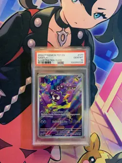 Pokemon Gastly Temporal Forces Illustration Rare #177 PSA 10 Gem Mint - Image 1