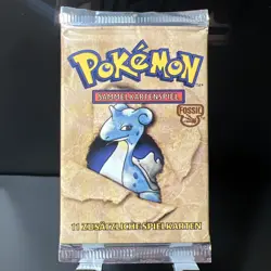 Pokemon GERMAN Fossil Lapras - Unlimited Sealed Booster Pack Unweighed - Image 1