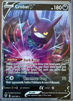 Crobat V 104/189 2022 Pokemon World Championships TCG Pokemon NM - Image 1
