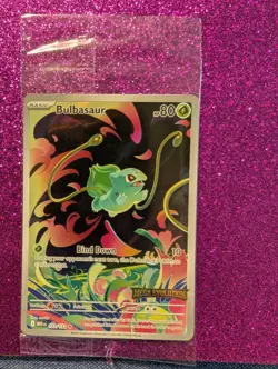 2025 Pokemon Mega Evolutions Bulbasaur 133/132 Stamped Promo Sealed IR - Image 1