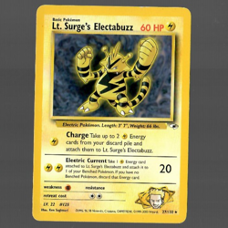 Pokemon TCG Lt. Surge's Electabuzz Gym Heroes 27/132 Unlimited Rare LP/NM - Image 1