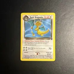 Dark Dragonite 22/82 Team Rocket Pokemon Card Regular Rare Lightly Played LP - Image 1