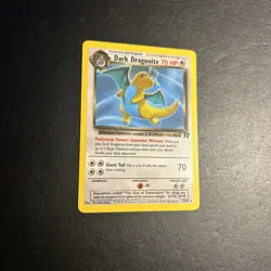 Dark Dragonite 22/82 Team Rocket Pokemon Card Regular Rare Lightly Played LP - Image 2