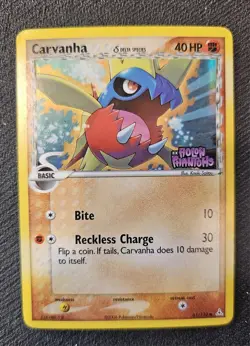 Pokemon Carvanha 61/110 EX Holon Phantoms Holo Stamped - Image 1