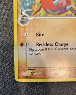 Pokemon Carvanha 61/110 EX Holon Phantoms Holo Stamped - Image 3
