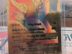 Pokemon Charizard GX Rainbow Gold Foil Card 150/147 - Image 3