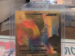 Pokemon Charizard GX Rainbow Gold Foil Card 150/147 - Image 4