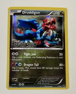 Druddigon 17/20 Dragon Vault Stamped Pokemon English Holofoil 2012 - Image 1