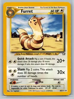 Pokemon TCG Pokemon Furret Furret Uncommon Regular - Image 1