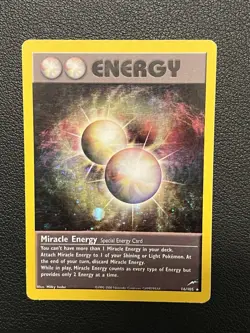 Miracle Energy 16/105 Neo Destiny Holo Light Play Pokemon 2001 - Image 1
