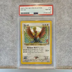 2001 POKEMON NEO REVELATION #18 HO-OH PSA 8 - Image 1