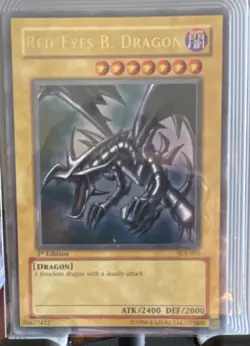Konami Red-Eyes B. Dragon SDJ-001 Ultra Rare Starter Deck Joey 1st Edition - Image 1