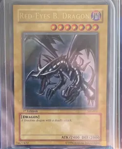 Konami Red-Eyes B. Dragon SDJ-001 Ultra Rare Starter Deck Joey 1st Edition - Image 3