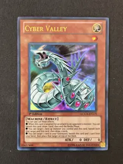 Yu-Gi-Oh! Ultra Rare Cyber Valley LCGX-EN179 Legendary Collection 2 1st Edition - Image 1
