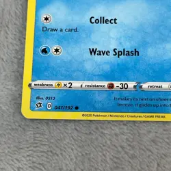 Wingull 041/192 - Rebel Clash - Common - Pokemon Card TCG - MP - Image 2