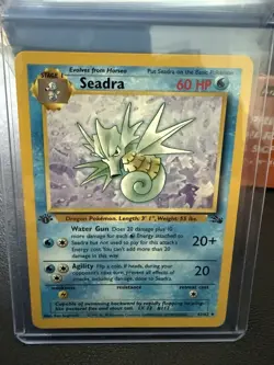 Pokemon TCG Seadra Fossil, 1st Edition Uncommon Card 42/62 - Image 1