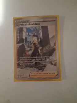 Cynthia's Ambition Full Art Trainer GG60/GG70 Pokemon Card 2023 - Image 1