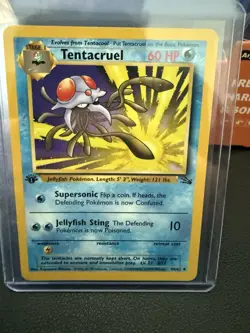 Pokemon TCG Tentacruel Fossil, 1st Edition Uncommon Card 44/62 - Image 1