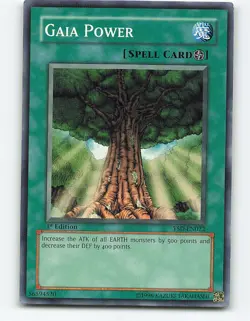Gaia Power #YSD-EN022 1st Edition Yugioh Card - Image 1
