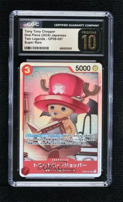 2024 One Piece Card Game: Two Legends OP08 Japanese Tony Chopper CGC 10 Pristine - Image 1