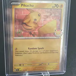Pokemon TCG Pikachu Holo Pokemon Day Promo 30th Anniversary Card Box Fresh Mint - Image 1