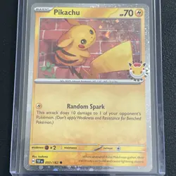 Pokemon TCG Pikachu Holo Pokemon Day Promo 30th Anniversary Card Box Fresh Mint - Image 5