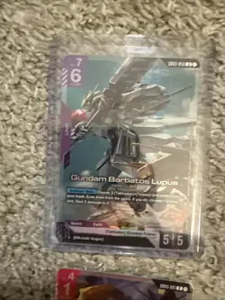 Gundam Card Game lot of 16, GD03 R/ LR cards - Includes Barbatos Lupus LR - Image 2